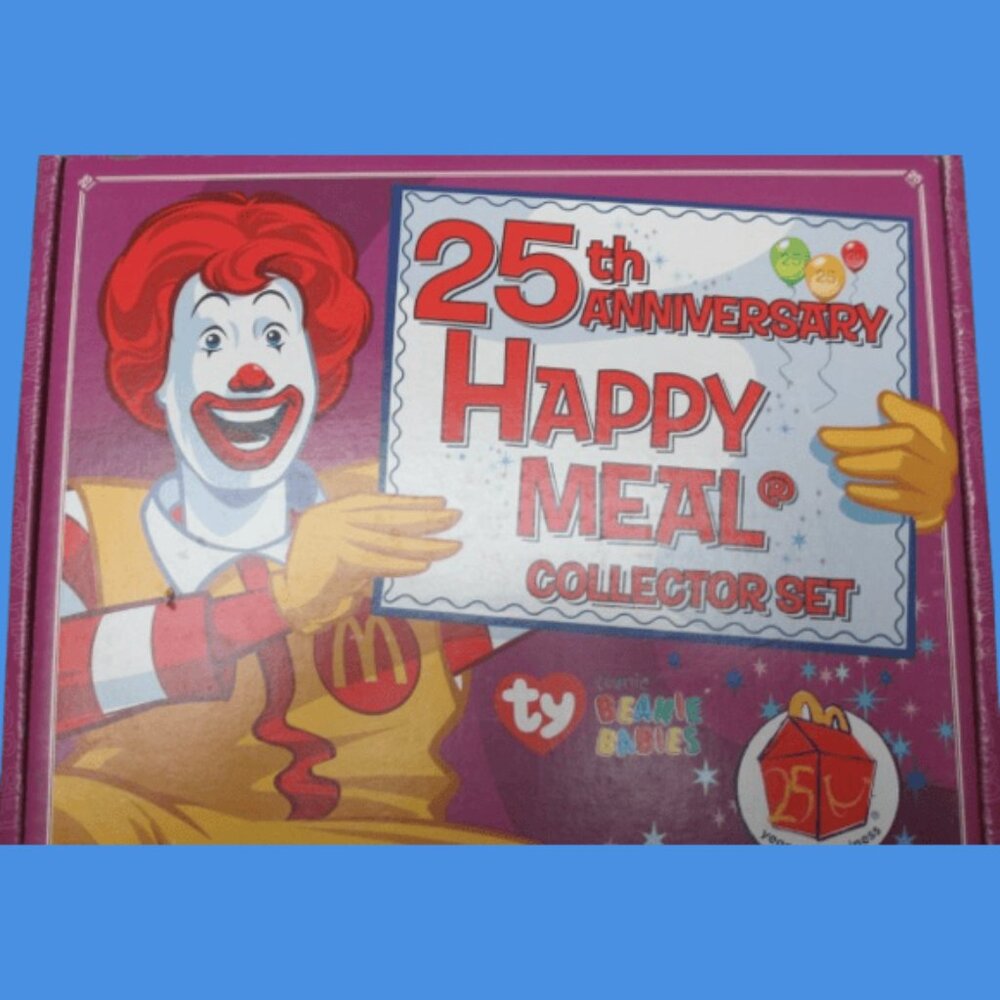 McDonalds Happy Meal 25th Anniversary Teenie Beanie Bears Complete Set of 12